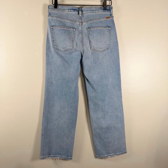 AYR The Easy Easy Jeans Light Wash Blue Stretch Denim High Rise Cropped Size 29 - Picture 6 of 11